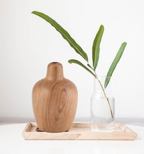 wood bud vase