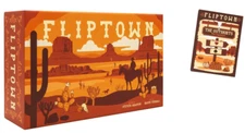 NIS FLIPTOWN Game + The Outskirts Expansion .. Roll & Flip Wild West