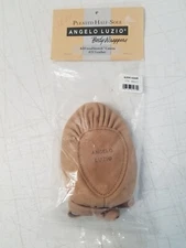 Angelo Luzio Body Wrappers Adult Sz 6 Tan Canvas Pleated Half Sole 1770