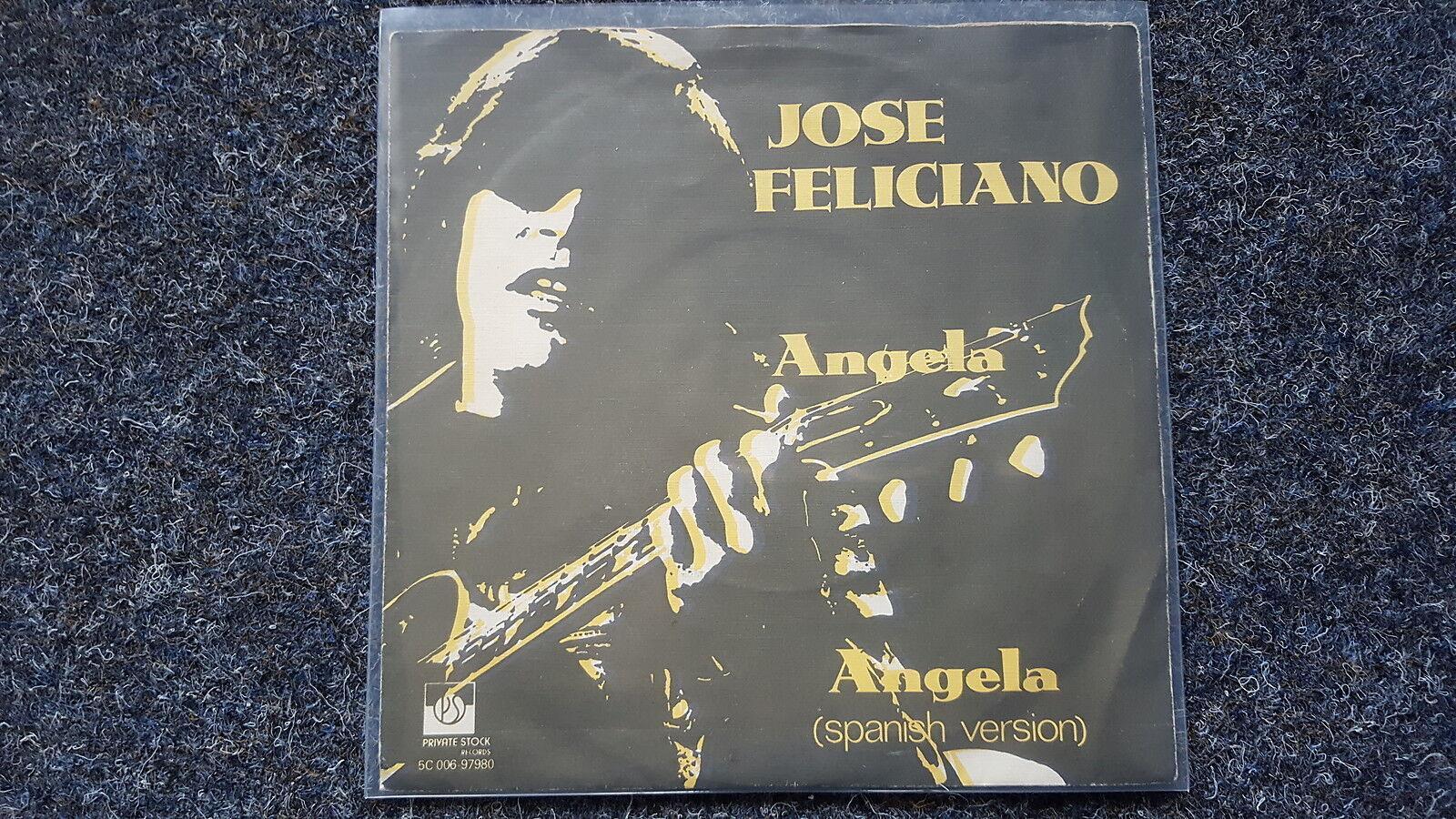 7"" Single Vinyl Jose Feliciano - Angela SUNG IN ENGLISH & SPANISH