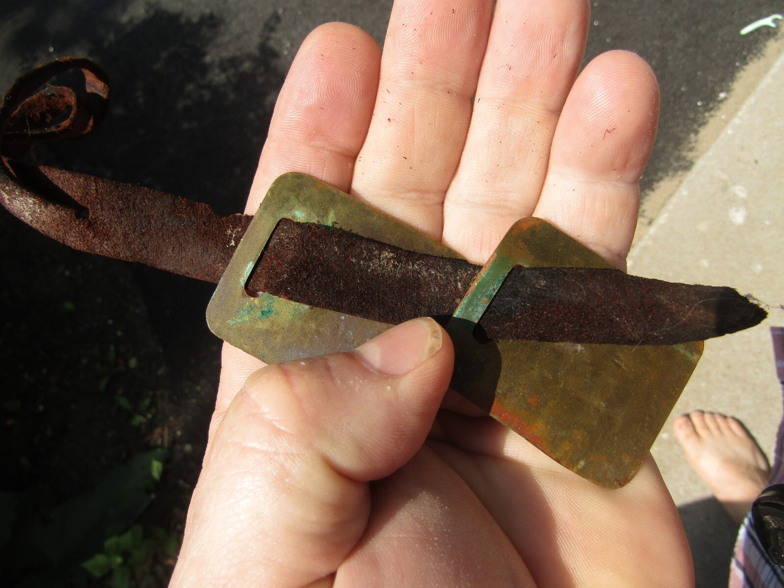 IOOF Grand Lodge Canton Ridgely 2 Portland Maine Brass watch key fob