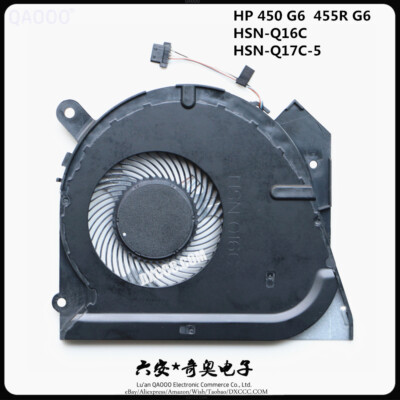 L47696-001 HP ProBook 450 G6 HSN-Q16C 455R G6 450 G7 HSN-Q17C-5 CPU COOLING FAN