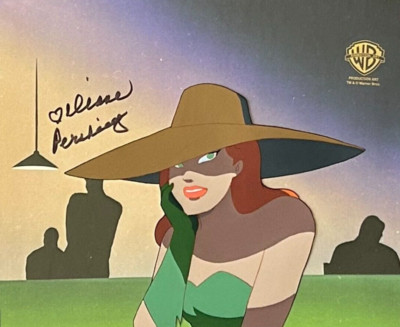 DIANE PERSHING rare POISON IVY cel SIGNED B29 Almost Got 'Im CARD TABLE BTAS COA