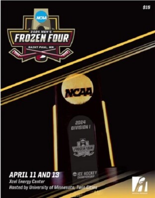 2024 NCAA Division I Men's Frozen Four Program Hockey Championship Apr. 11th/13