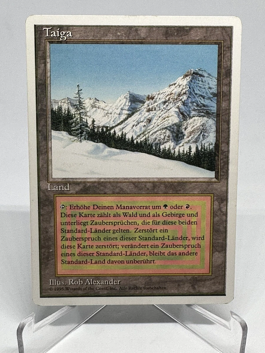 マジック：ザ・ギャザリング MTG Taiga MTG Taiga Revised Italian Foreign Black Border FBB Magic the