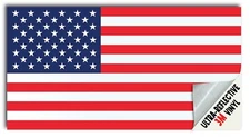 Reflective USA American Flag 3M decal bumper sticker car truck helmet laptop