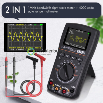 ET828 2-in-1 Intelligent Digital Oscilloscope Multimeter DC/AC Current Voltage