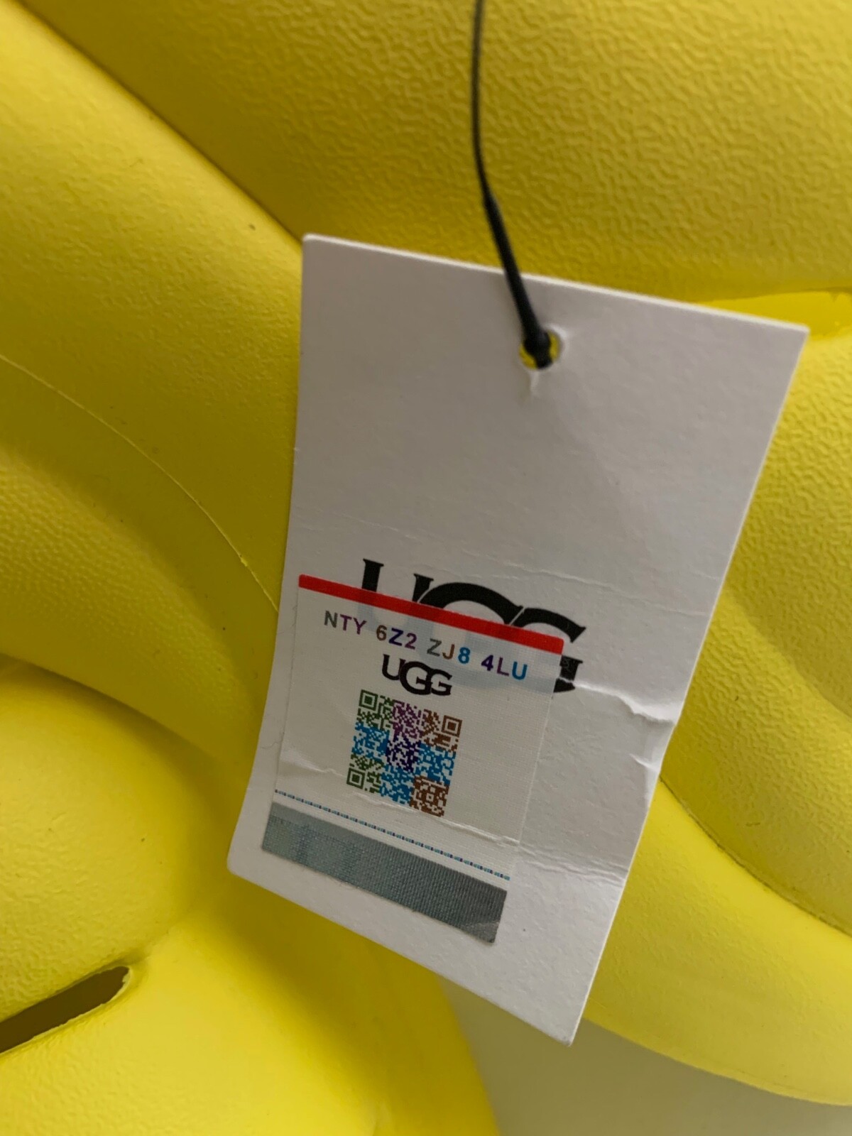PANTOFOLA D’ORO UGG SPORT YEAH CLOG scarpa slip on donna gialla taglia 7 nuove con etichette