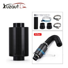 Racing Air Filter Box Carbon Fiber Cold Feed Induction Air Intake Kit Universal