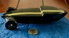 Vintage 1958 Wood Soapbox Derby Car 7" Black w/ Yellow Pinstripes — photo 5