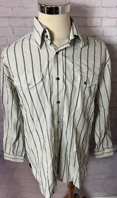 Tommy Hilfiger Striped Long SleeveButton Down Shirt Men s Size Large