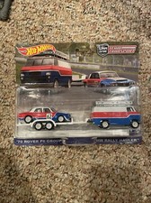 Hot Wheels Premium 70 Rover P6 Group 2 HW Rally Hauler Team Transport New