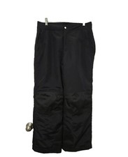 Lands End Black Squall Ski Snow Pants Zipper Pockets Women's Sz S  31" waist 