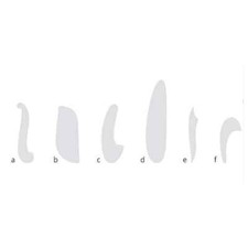 Set of 6 French Ship Curves Curve Drawing Drafting Template Stencil