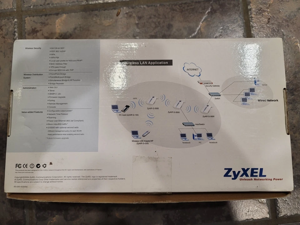 ZyXEL ZyAir G-3000 802.11g Dual-RF Business Access Point/Bridge/Repeater - WAP - Image 3 of 4