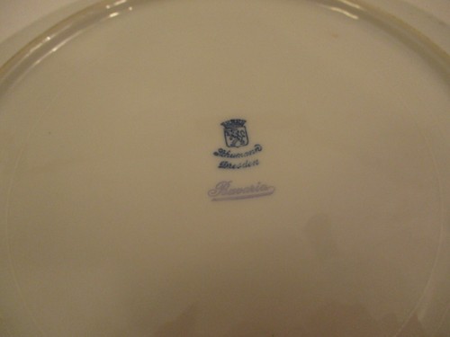 Lot 3 Schumann Plates Royal Dresdener Art Blue Panels Bavaria 9.5" Dinner 8.25" - Picture 7 of 8