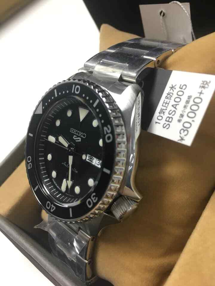 Seiko 5 Sports Men's Black Watch - SBSA005 for sale online