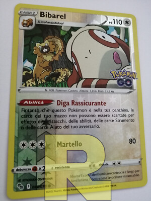 Bibarel   Pokemon GO 060/078   Reverse Holo Foil   Pokemon   Italian 