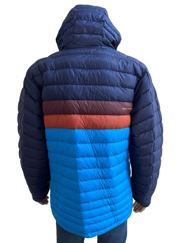 Cotopaxi Fuego 800 Down Hooded Winter Jacket Men Blue Maritime & Saltwater XL - Picture 2 of 6