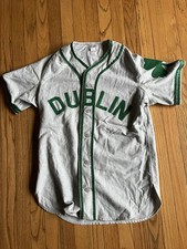 RARE Ebbets Field Flannels 1950's Dublin Green Sox Wool Jersey  - Small