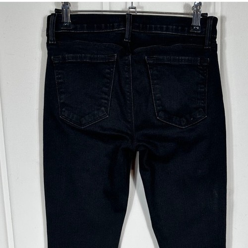 J Brand Skinny Jeans Women’s 25 black Vanity Wash Step Hem Grunge Rock 90s - Picture 5 of 12