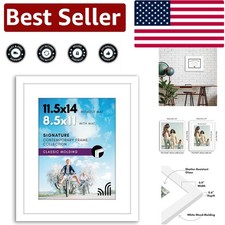 Elegant 11.5x14 Picture Frame with Shatter-Resistant Glass for Modern Spaces