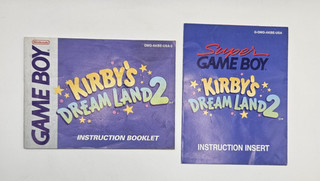 Kirby’s Dream Land 2 Nintendo Game Boy Manuale Istruzioni e Super Game Boy