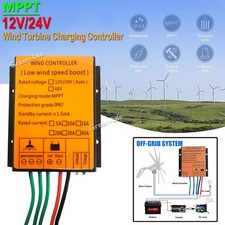 12/24V Wind Turbine Boost Controller Waterproof Battery MPPT Charge Controller