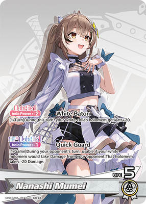Nanashi Mumei - hYS01-001 OC NM - Hololive TCG