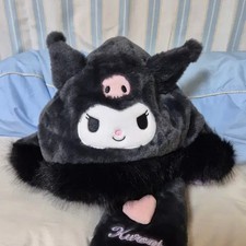 Kuromi Hooded Muffler, New with Tag