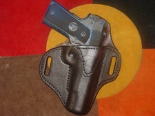 1911 fulll size Hi Rise roughout leather holster dark brown Kwik Free