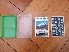 Auto Quartett Autoquartett Rennwagen Piatnik # 299 (ca 1965) Stark Bespielt