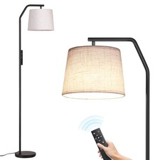 Floor Lamps for Living Room, Tall Standing Lamp Remote Control Model Black