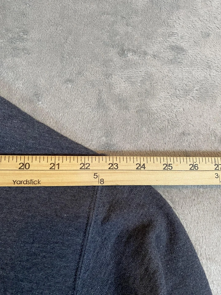 Case IH International Harvester Hoodie Mens Medium Gray Farmer Agriculture Logo - Image 2 of 4