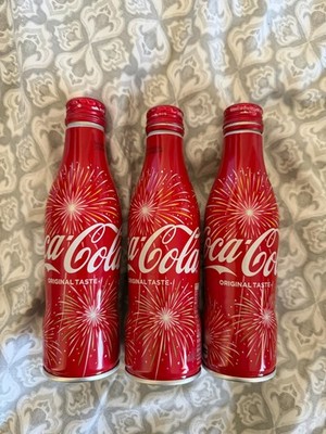 Coca-Cola Japan 2017 Summer Fireworks Special Edition 250ml Bottles x3 Opened