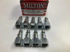 Milton 728 1/4" FNPT M Style Plug 1/4" Female NPT - Pack Of 9 Plugs
