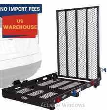 Silver Spring Steel Scooter Wheelchair Carrier 500 lb Folding Hitch Ramp