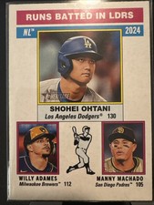 2025 Topps Heritage - League Leaders Shohei Ohtani, Manny Machado, Willy #195