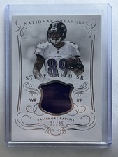 2014 Panini National Treasures Materials Steve Smith Sr. #M-SS Ravens /35 MEM