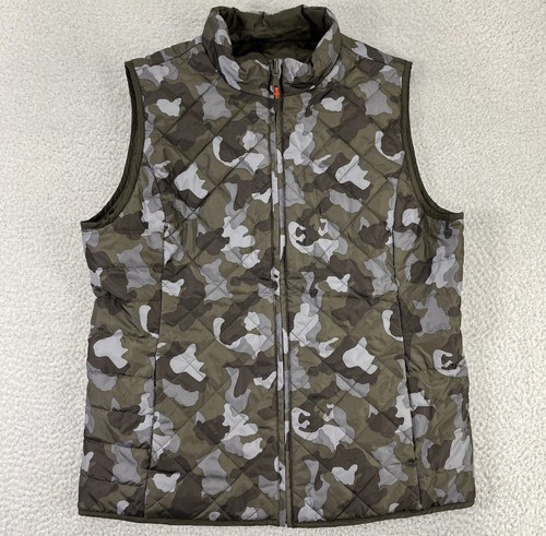 Banana Republic Camouflage Quilted Vest Size Medium Olive Color - Picture 5 of 8
