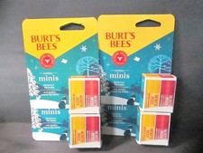 Burts Bees Holiday Minis Lip Balm Gift Set 2 Count - Lot of 4