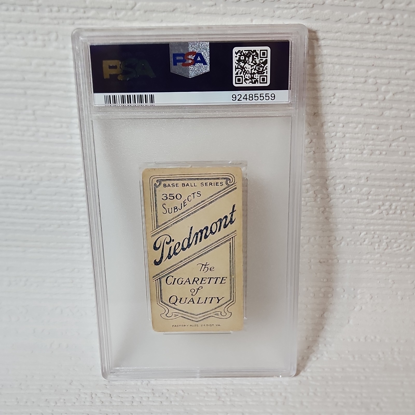 T206 Piedmont 350 Tony Thebo Baseball Tobacco Card PSA 2.5 Good+ view 2