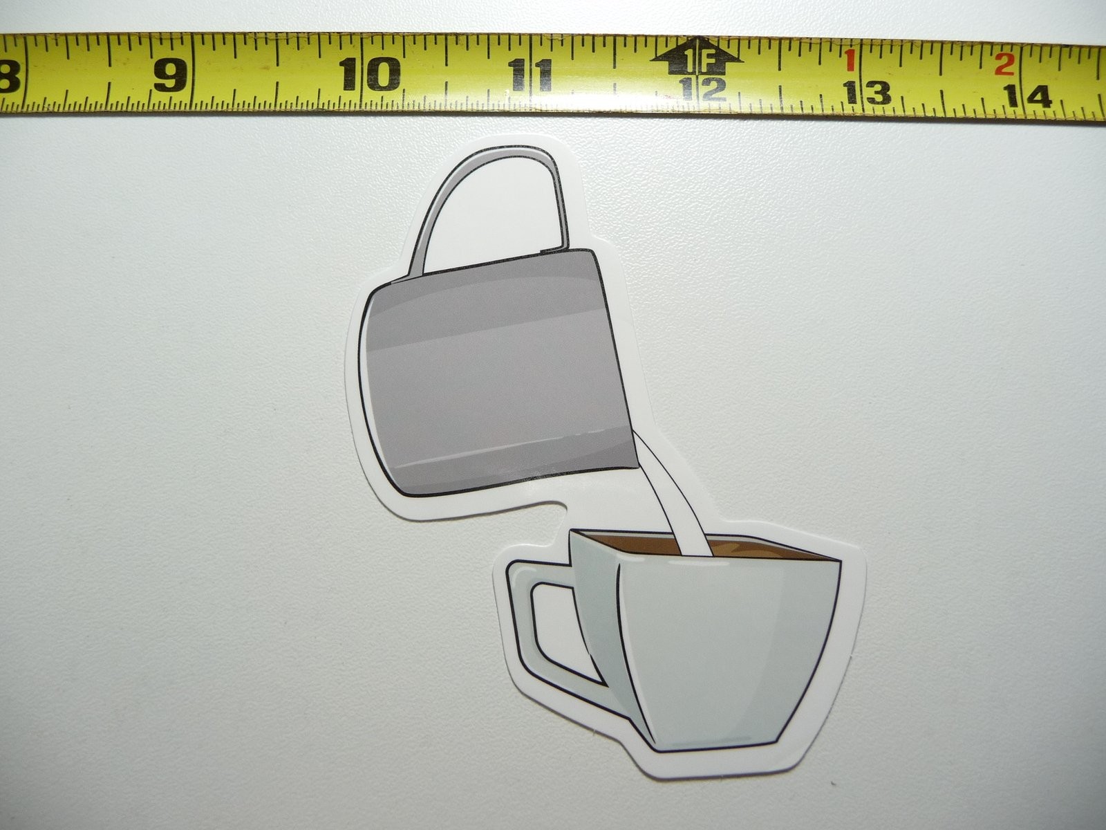 Barista Coffee Cream Pour Decal Sticker for Cafe Lovers