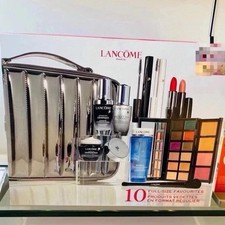 Lancome BEAUTY BOX 10 Full Size Products MAKEUP TRAIN CASE NEW NIB Gift