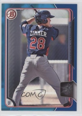 2015 Bowman Draft Blue 114/150 Bradley Zimmer #154 1b8
