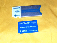 Sandisk 256mb Memory Stick Pro Duo Memory Card Magic Gate Sandisk Duo Adapter