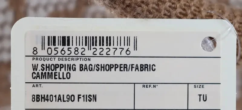 Fendi Shearling Tote Bag With Monogram Logo Allover in Nude/Beige BNWT OS image 6