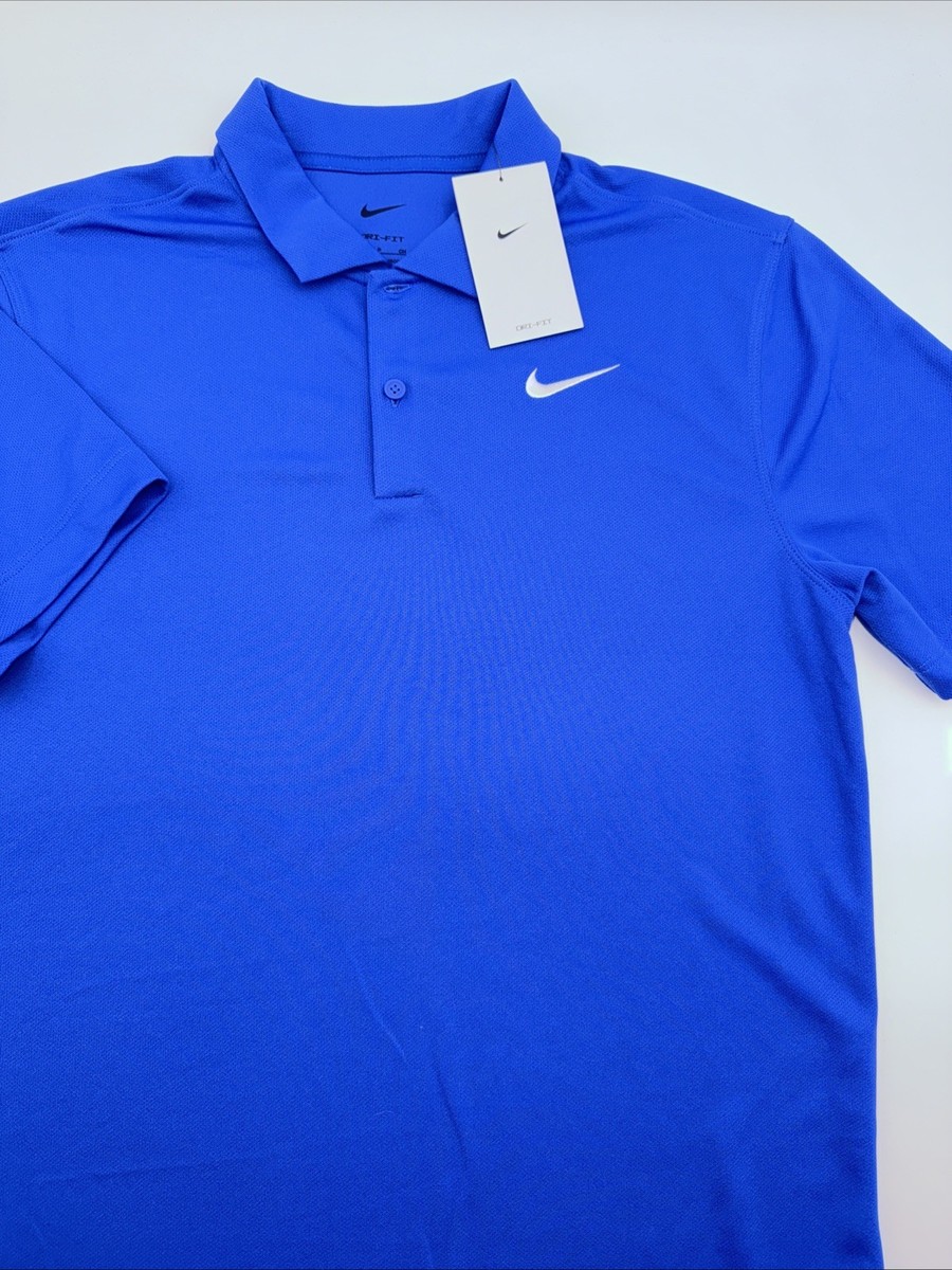 タグ付き未使用 Nike Golf Dri-FIT ブルー ストレッチ 夏用 L タグ付き未使用 Nike Golf Dri-FIT ブルー ストレッチ 夏用 L