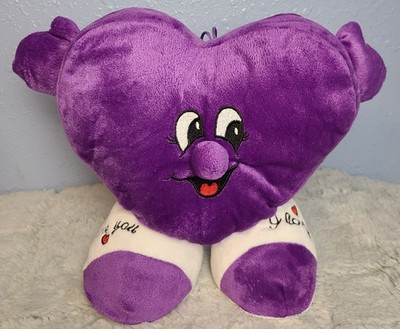 NEN, L Love You, Purple Heart Plush, Stands Up, Valentines, Aprox 10'' X 10''