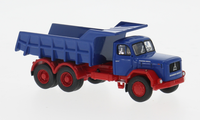 Brekina 1:87 H0 83303 Magirus Jupiter Kipper Blau Rot 1960 Ovp Neu